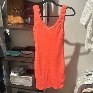 Highlighter, pink body con dress